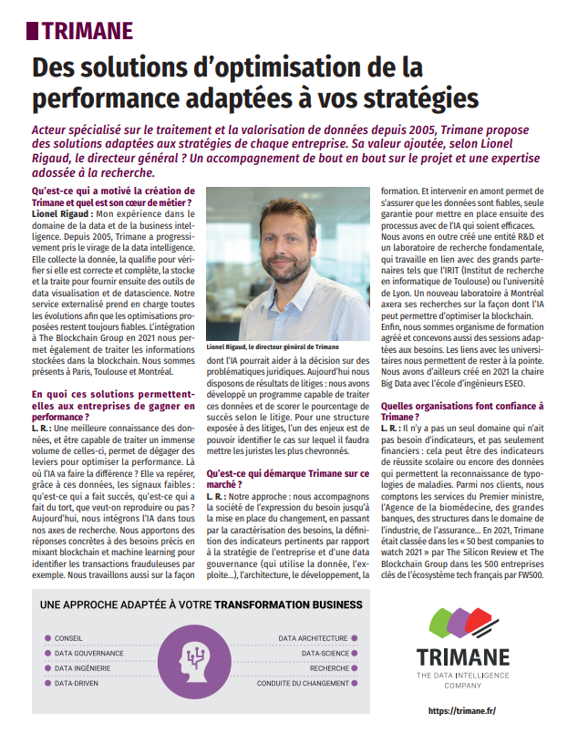 Interview TRIMANE | Le Figaro Partner | 18 Mars 2022